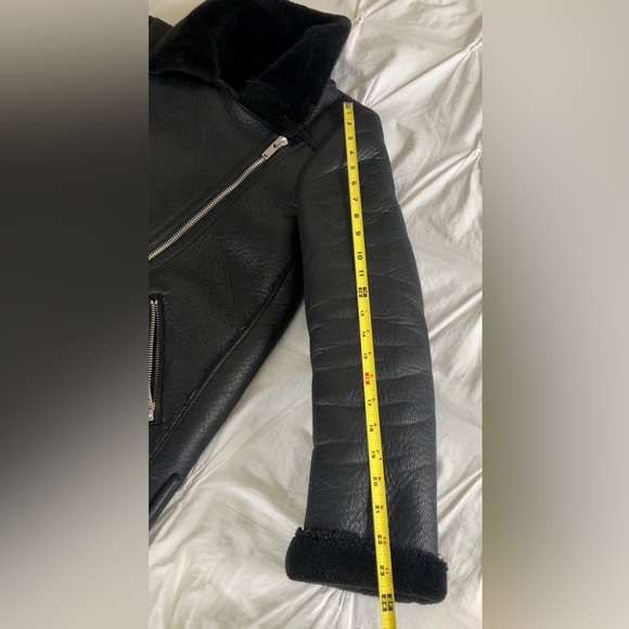 Zara Double Faced Faux Leather Jacket Size XS - Picture 6 of 7